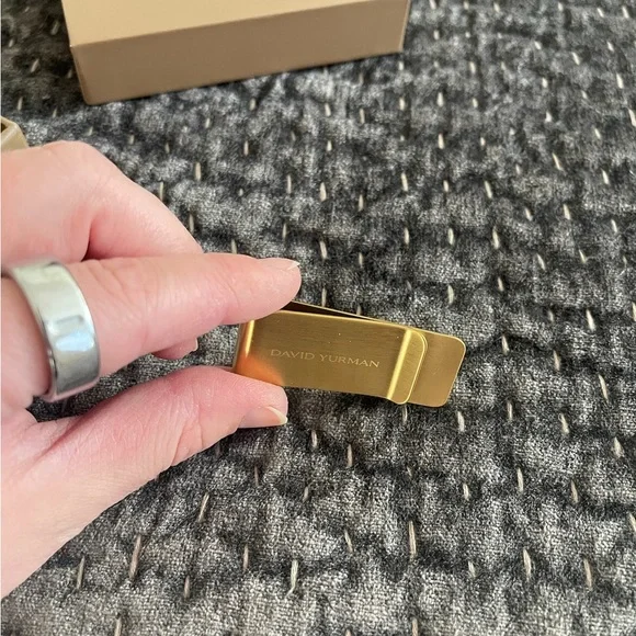David Yurman Elegant Gold Money Clip